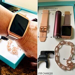 KESSARIS ROSE GOLD WATCH BRACELET GIFT BOXED FOR HOLIDAYS NEW!!